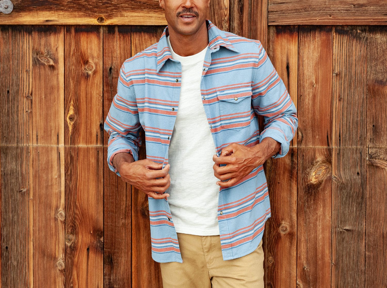 The J.R. Shirt - Blanket Stripe - Blue