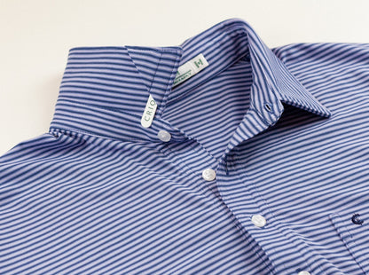 Performance Players Shirt - Farrell Stripe - Blue