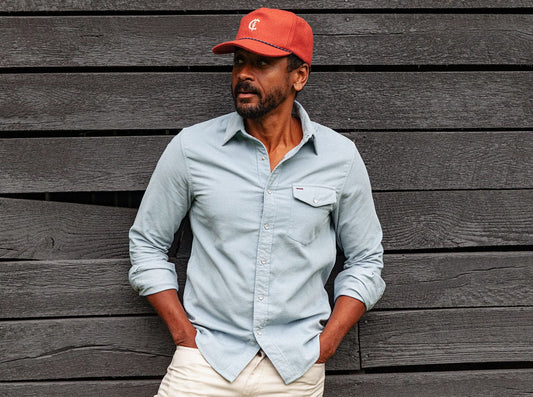 Corduroy Pearl Snap - Diamond Dog