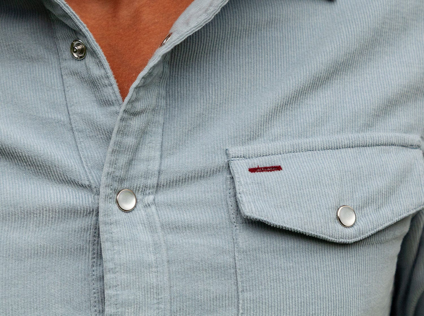 Corduroy Pearl Snap - Diamond Dog