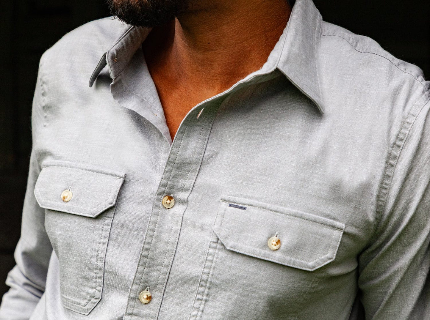 Utility Shirt - Light Gray