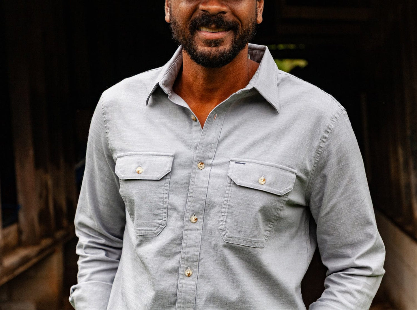 Utility Shirt - Light Gray