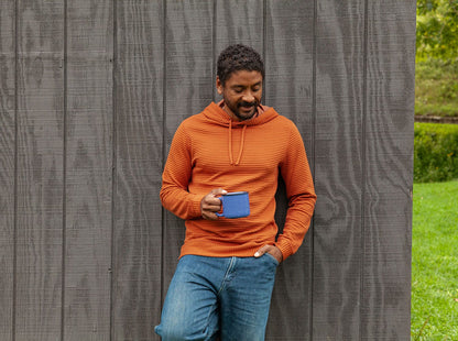 Quilted Hoodie - Adobe