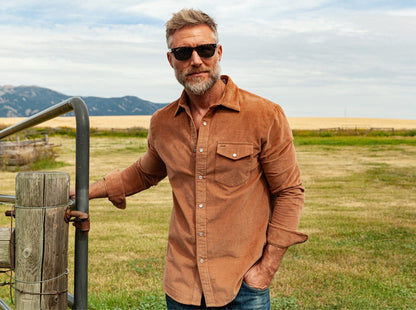 Corduroy Pearl Snap - Whiskey Business