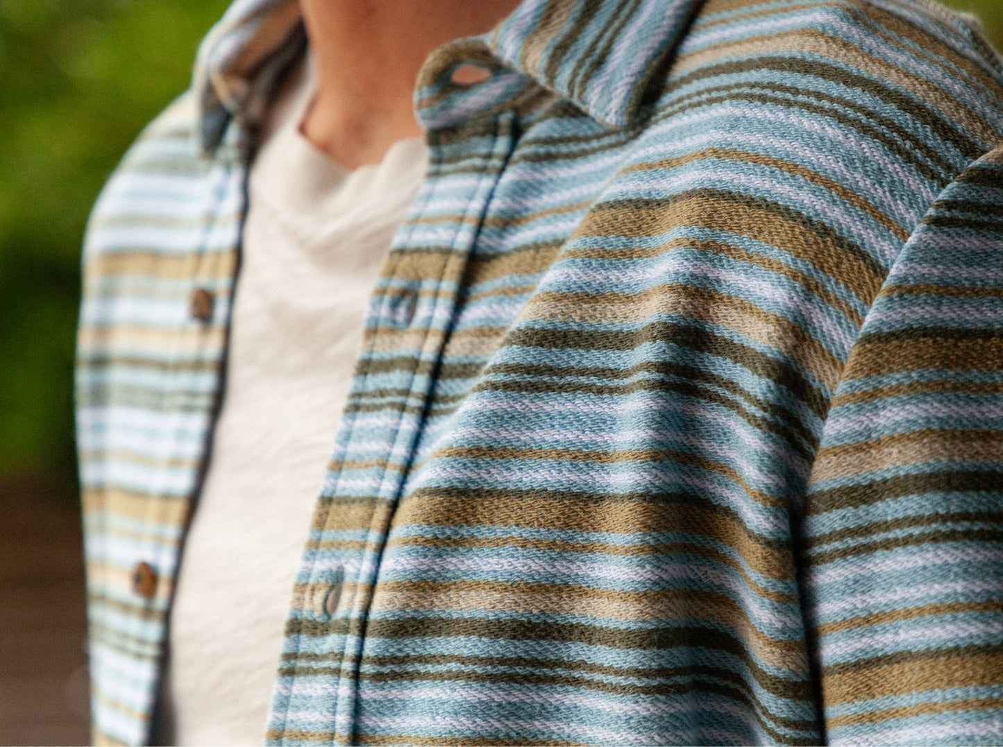 Mexicali Knit Overshirt - Olive