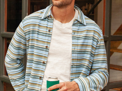 Mexicali Knit Overshirt - Olive