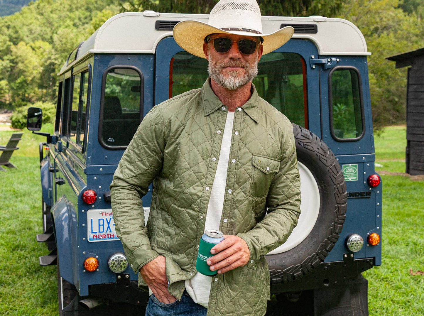 Quilted Shacket - Olive