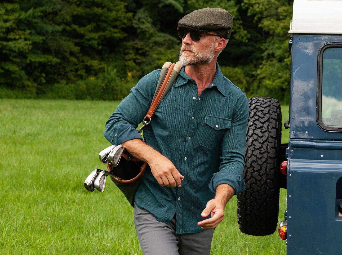 Chill-Knit Twill Pearl Snap - Sapphire