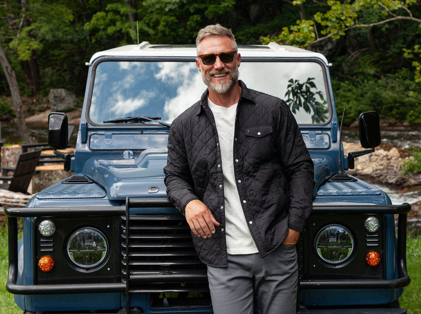 Quilted Shacket - Black