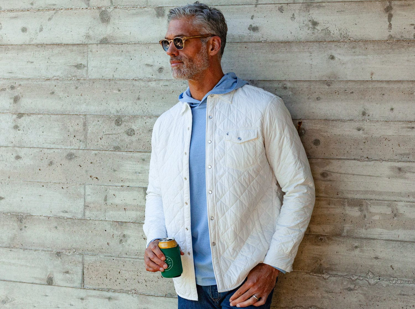 Quilted Shacket - White Album