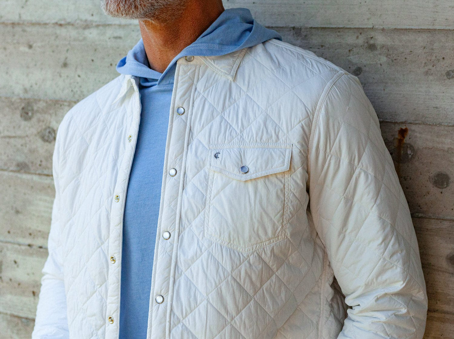 Quilted Shacket - White Album