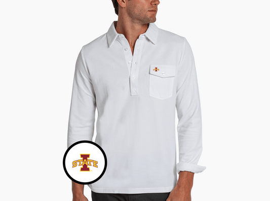 Iowa State - Long Sleeve Players Shirt - I State - White