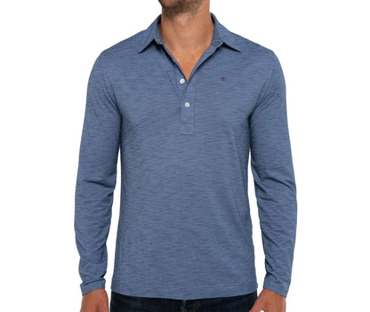 brrr° Long Sleeve Range Polo - Riviera