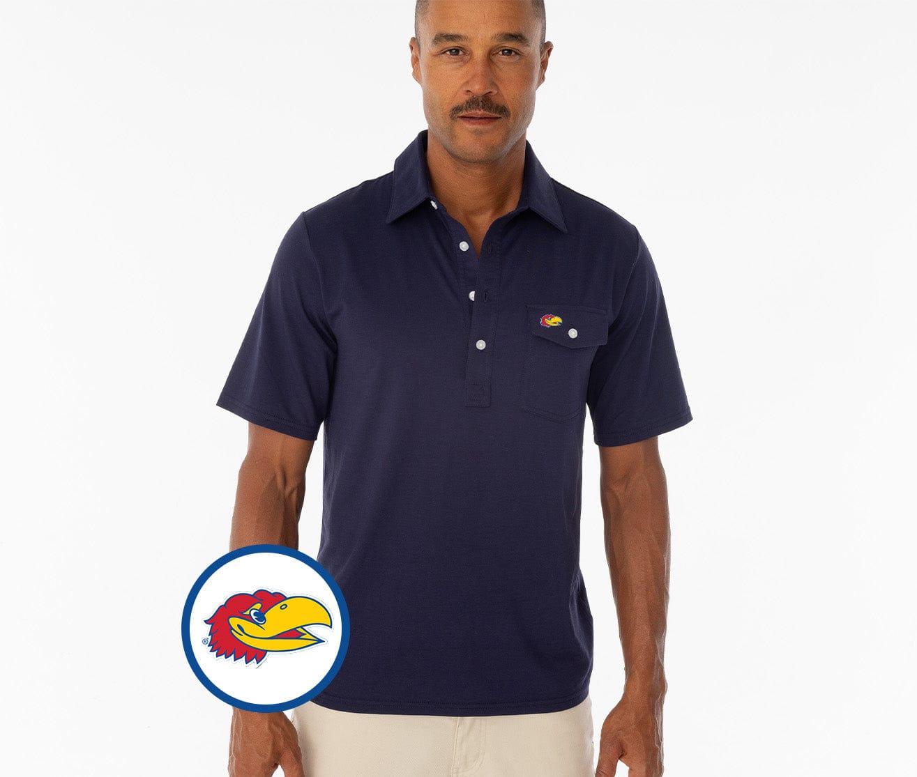 Kansas - Coach's Performance Players Shirt - Jay Head - Navy