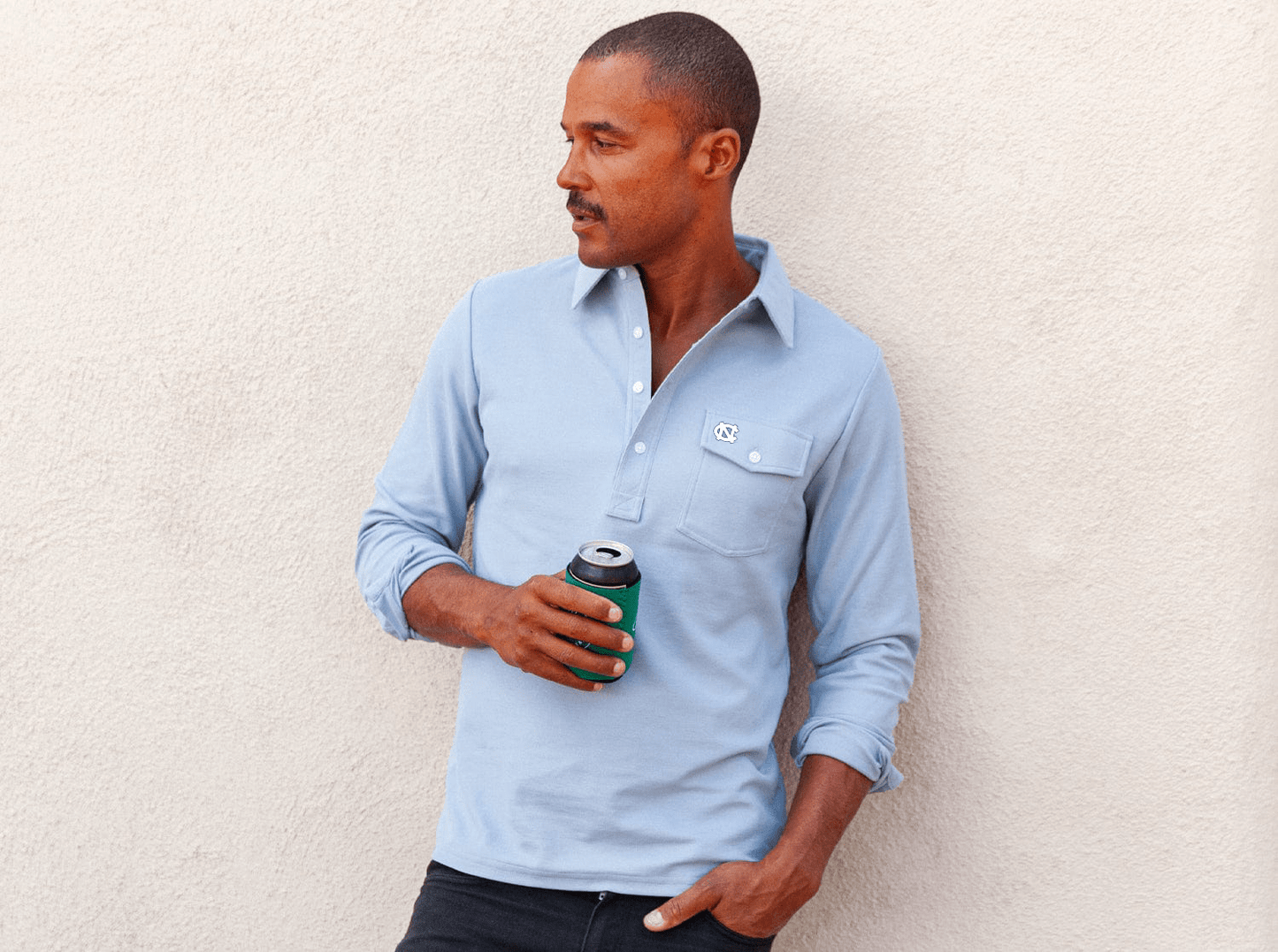 UNC - Long Sleeve Players Shirt - UNC Interlock - Mr. Freeze