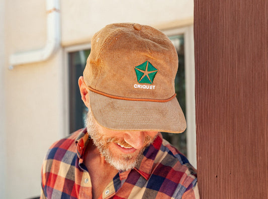 Throwback Hat - Criquet Motors Corduroy - Chipmunk