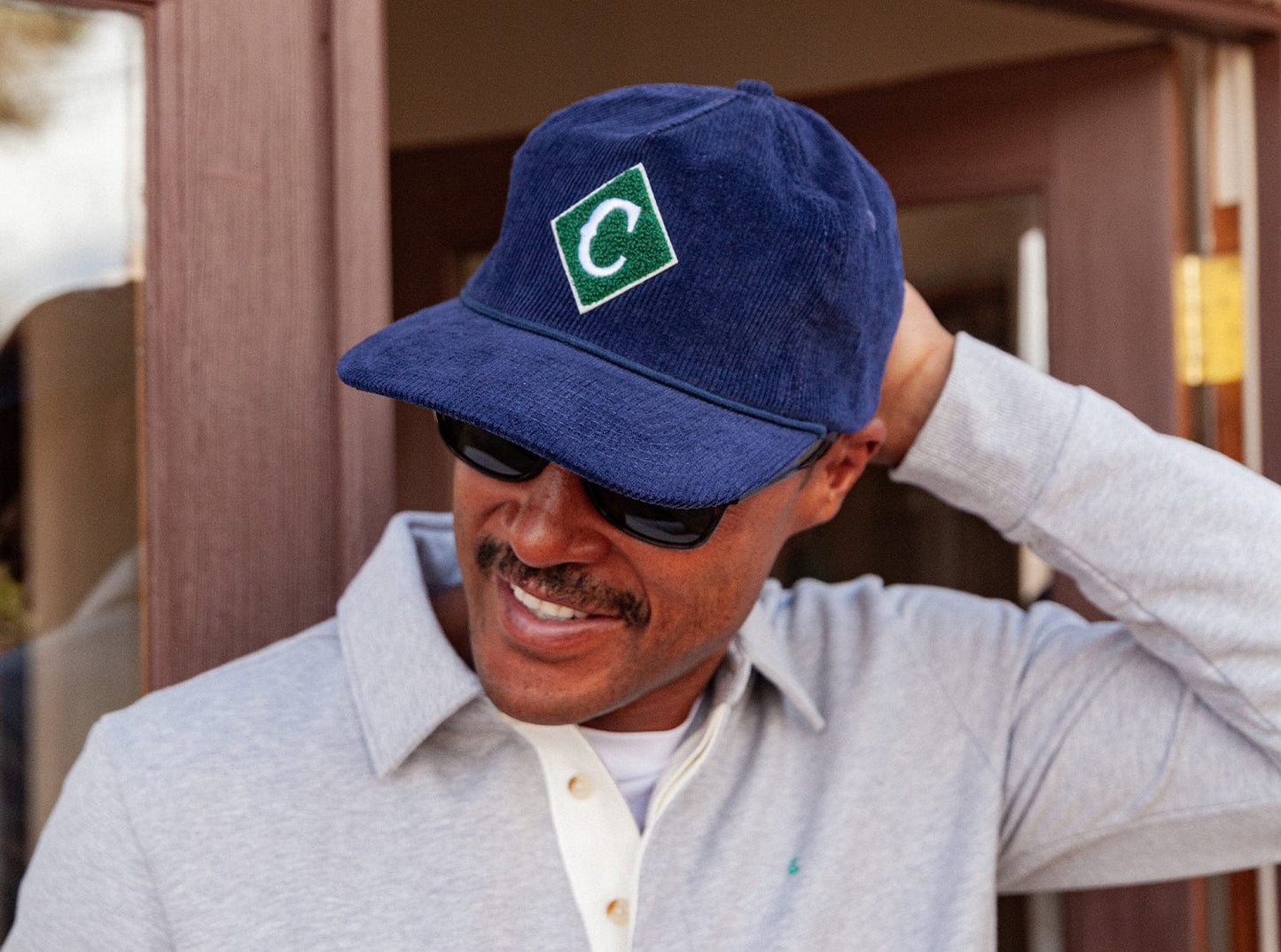 Throwback Hat - Diamond C Corduroy - Navy