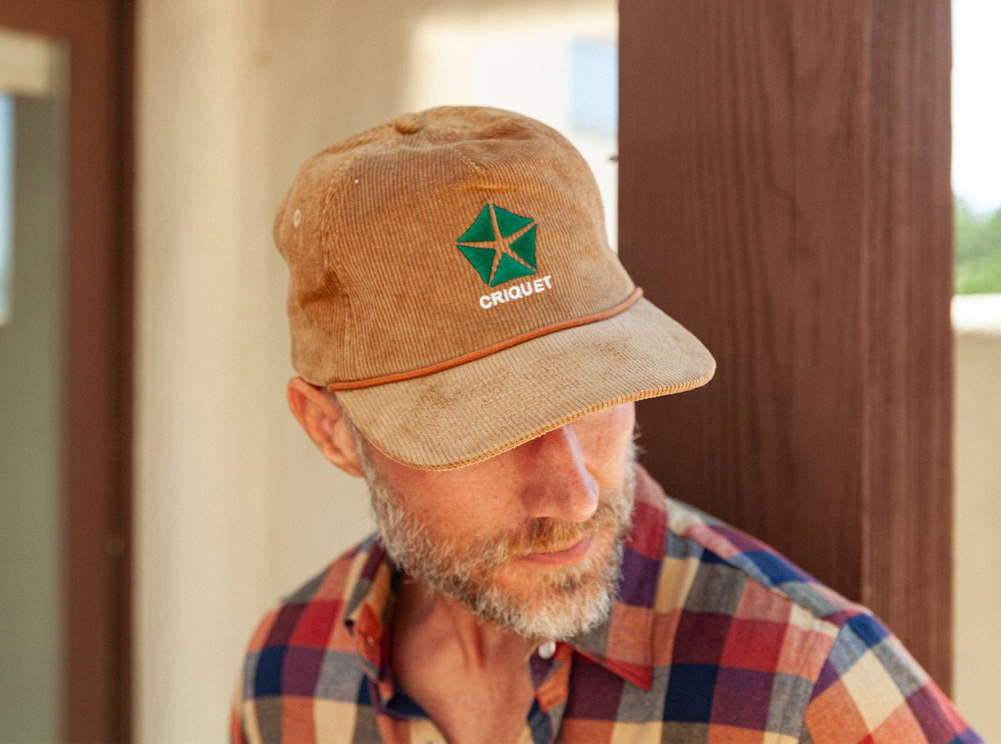 Throwback Hat - Criquet Motors Corduroy - Chipmunk