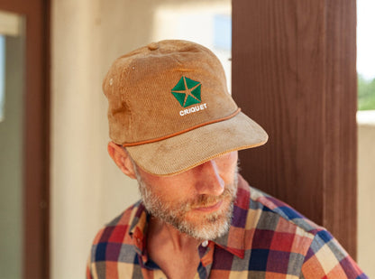Throwback Hat - Criquet Motors Corduroy - Chipmunk