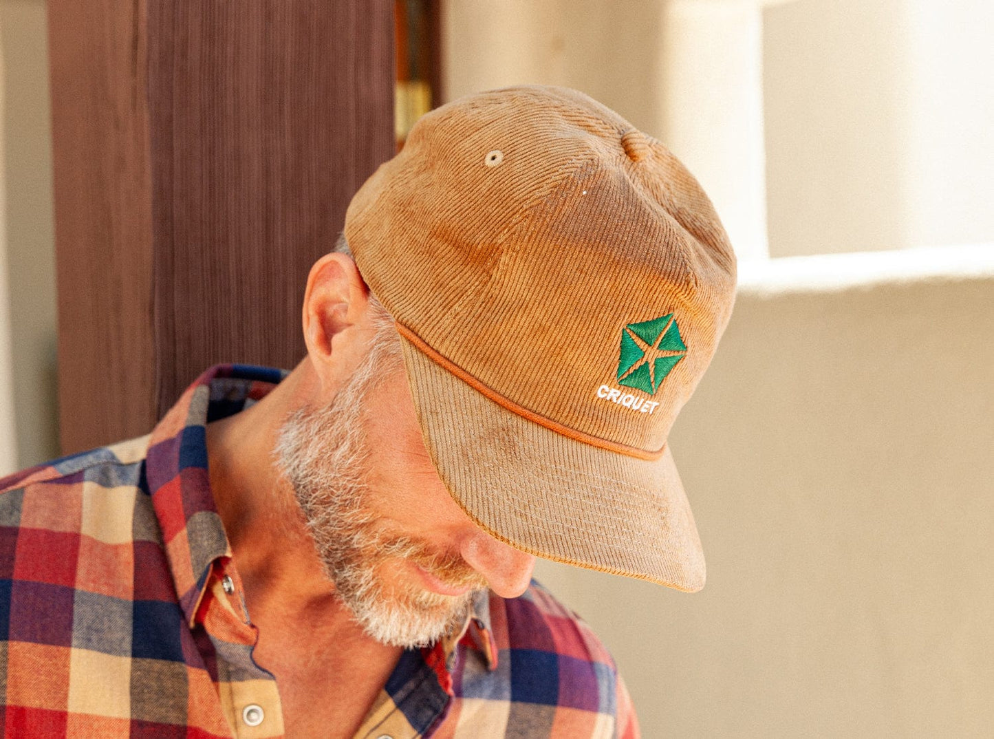 Throwback Hat - Criquet Motors Corduroy - Chipmunk