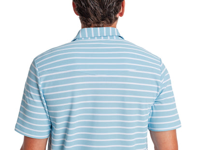Performance Pique Knit Button Down - Sky