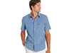Short Sleeve Corduroy Pearl Snap - Harbor Blue