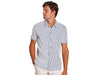 Terrycloth Button Down - Striped Jacquard - Natural