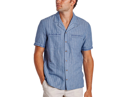 The Desi Shirt - Embroidered - Navy