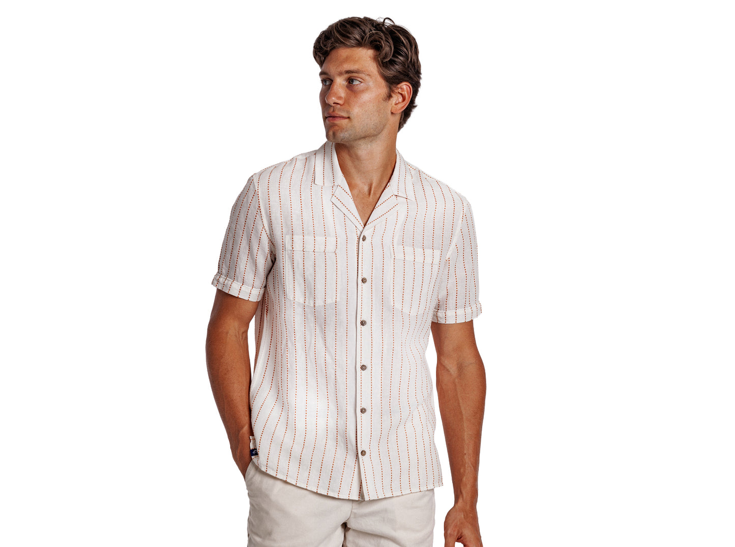 The Desi Shirt - Chambray Dobby - Natural