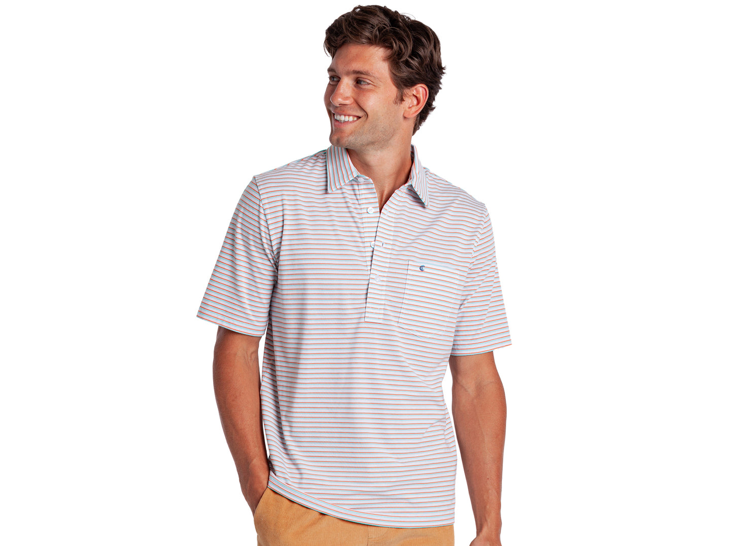 Performance Players Shirt - Duval Stripe - White