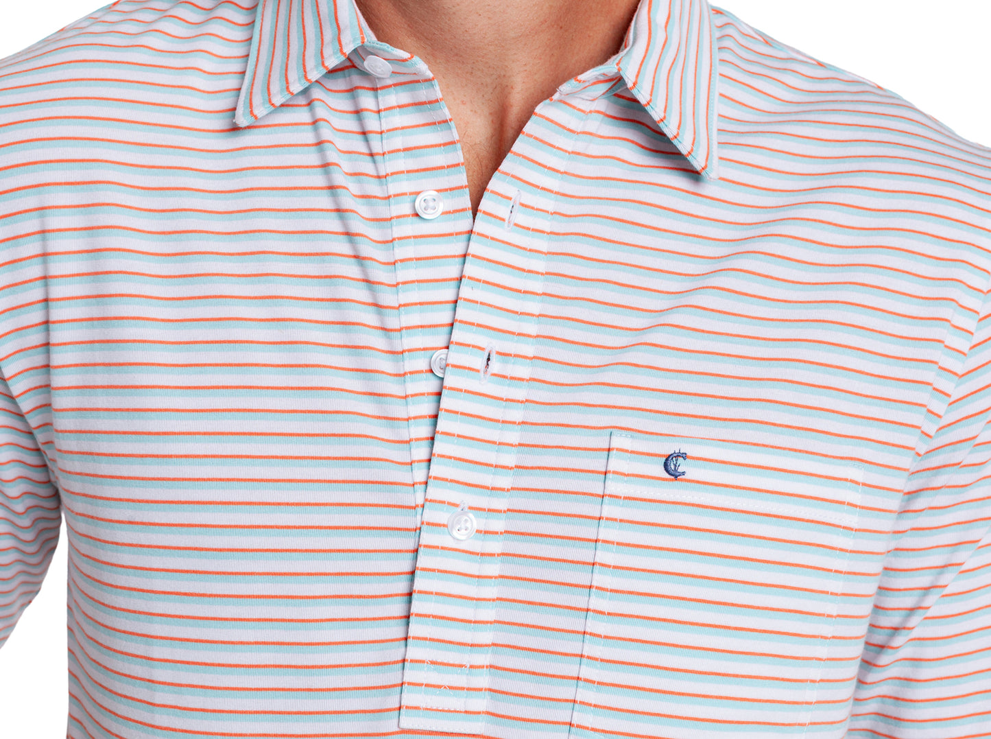 Performance Players Shirt - Duval Stripe - White