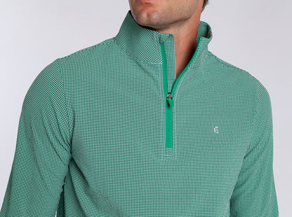 Seersucker Performance Pullover - Green