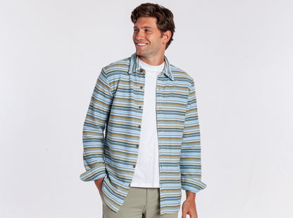 Mexicali Knit Overshirt - Olive