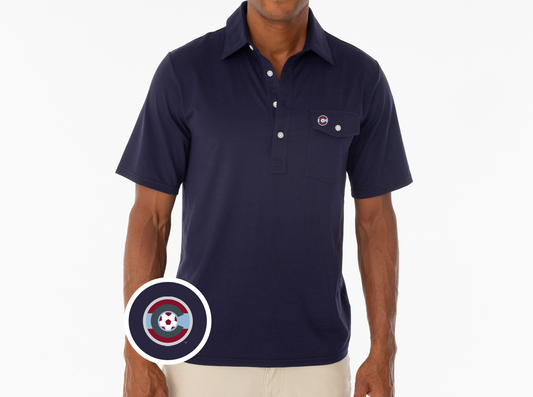 Criquet Colorado Rapids in Coaches Players Shirt, C, Navy, view 1
