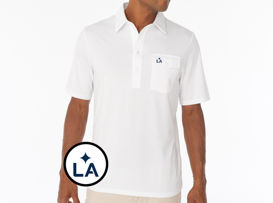 Criquet LA Galaxy in Coaches Players Shirt, LA, White, view 1