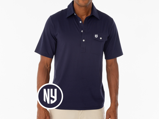 Criquet New York Red Bulls in Coaches Players Shirt, NY, Navy, view 1
