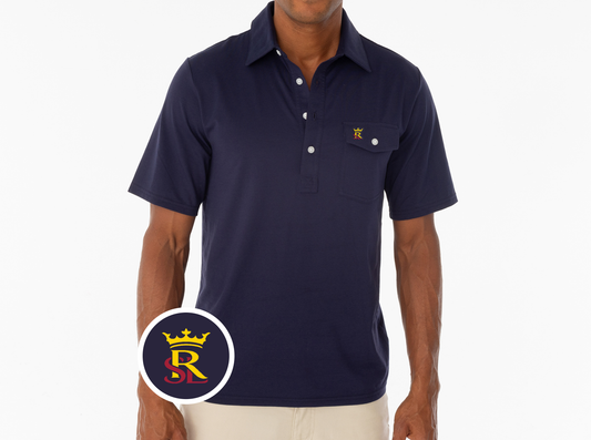 Criquet Real Salt Lake in Coaches Players Shirt, RSL, Navy, view 1
