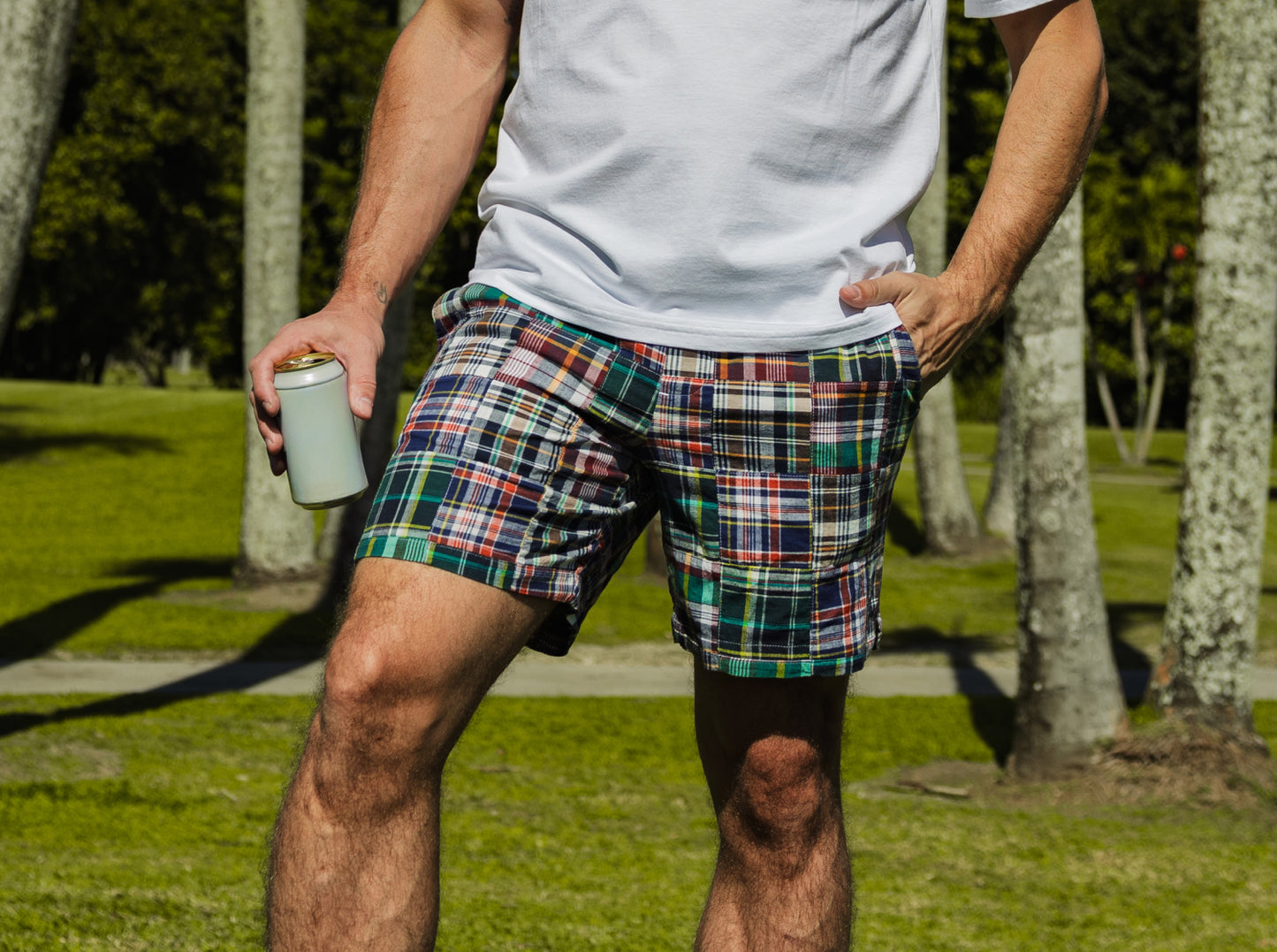 Cruiser Shorts - Madras - Navy Multi