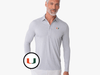 Miami - Brrr Long Sleeve Range Polo - U Icon - Silverado