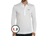 Miami - Jacquard Long Sleeve Range Polo - U Icon - White