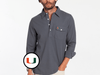 Miami - Long Sleeve Players Shirt - U Icon - Blue Steel