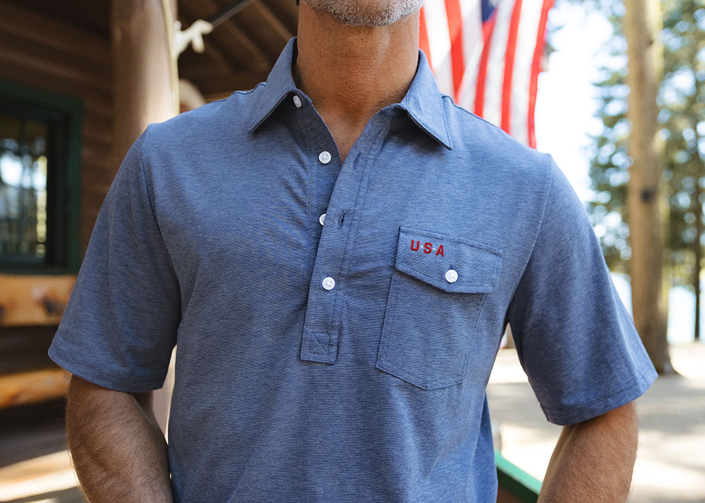 Limited Edition Players Shirt - USA - Heather Navy