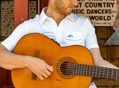 Willie Nelson Players Shirt - Willie Braids - Bright White