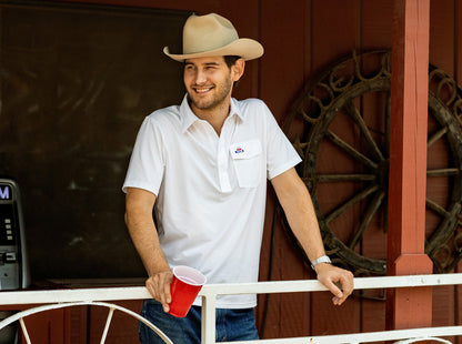 Willie Nelson Players Shirt - Willie Braids - Bright White