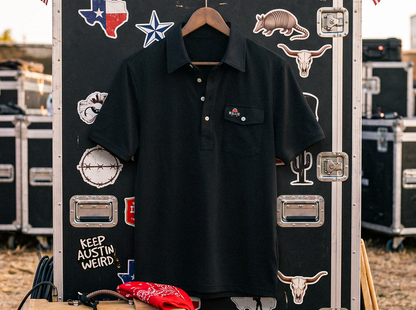 Willie Nelson Players Shirt - Willie Braids - Black