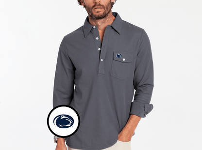 Penn State - Long Sleeve Players Shirt - Lion Icon - Blue Steel