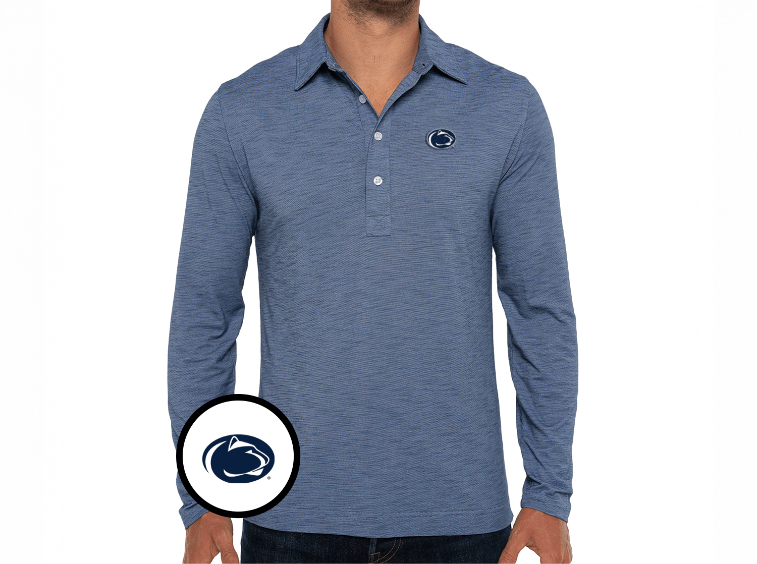 penn state long sleeve polo