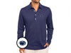 Penn State - Jacquard Long Sleeve Range Polo - Lion Icon - Navy