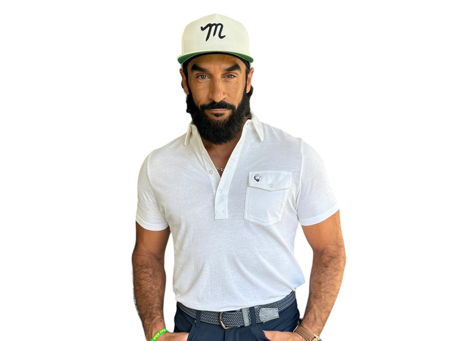 Limited Edition Performance Players Shirt Manolo - Bright White