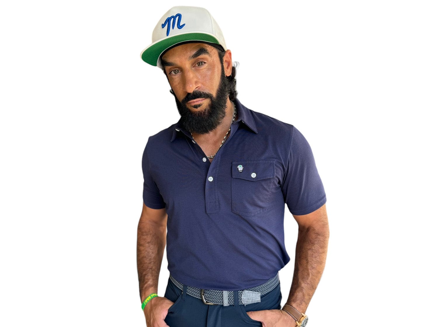 Limited Edition Performance Players Shirt Manolo - Nassau Navy